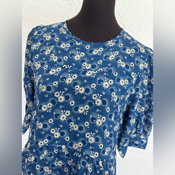 Sea New York Josephine Silk Printed Short Sleeve Mini Dress Womens Large - Picture 3 of 9